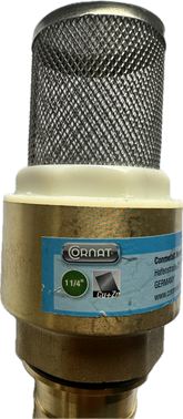 Cornat Rückschlagventil aus Messing Ansaugfilter 1 1/4“ Schläuche Saugkorb zum Filtern